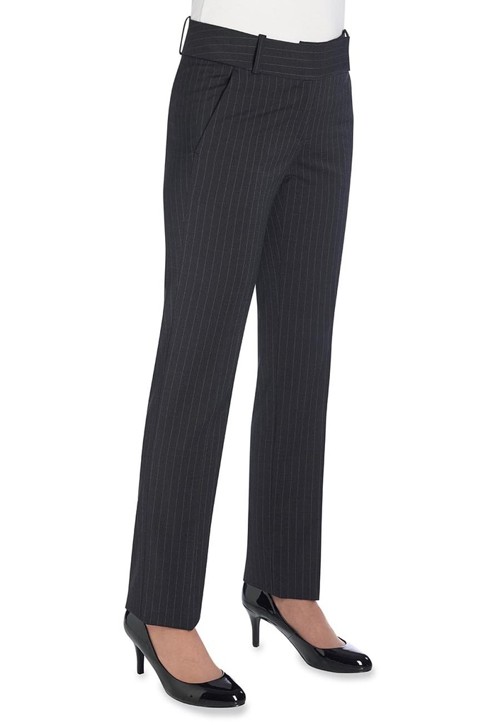 Genoa Tailored Leg Trouser-Char p/str