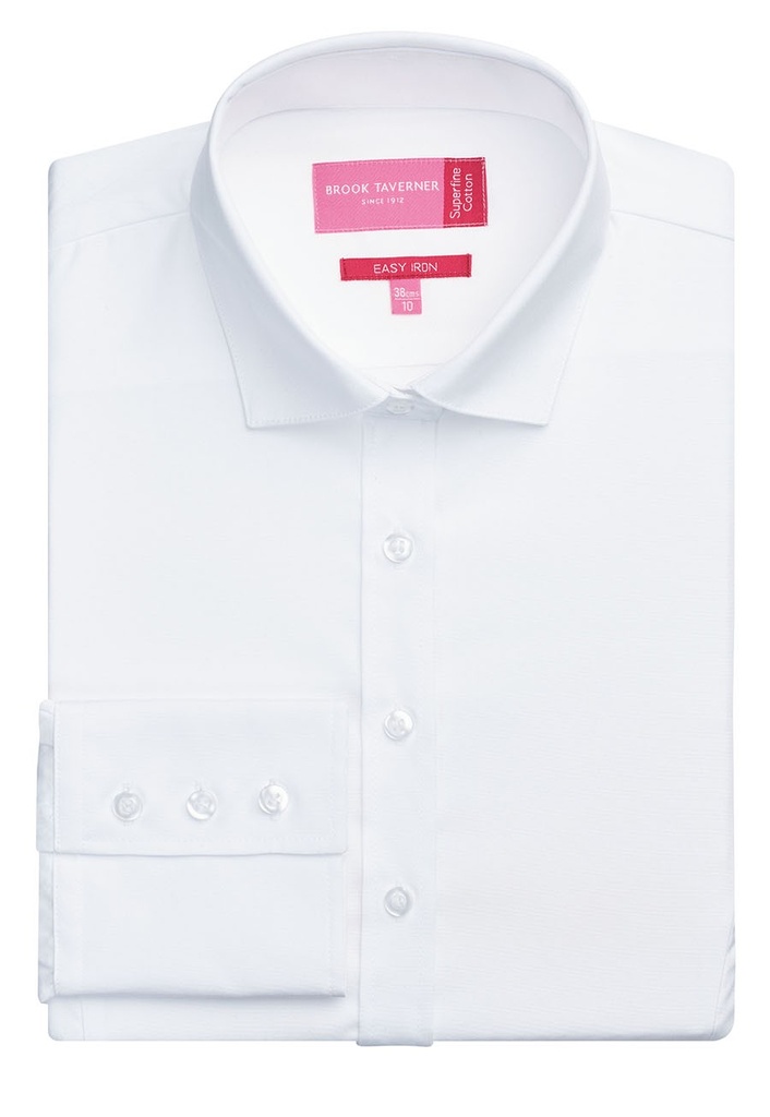 Treviso Ladies' L/S Blouse-White Pop