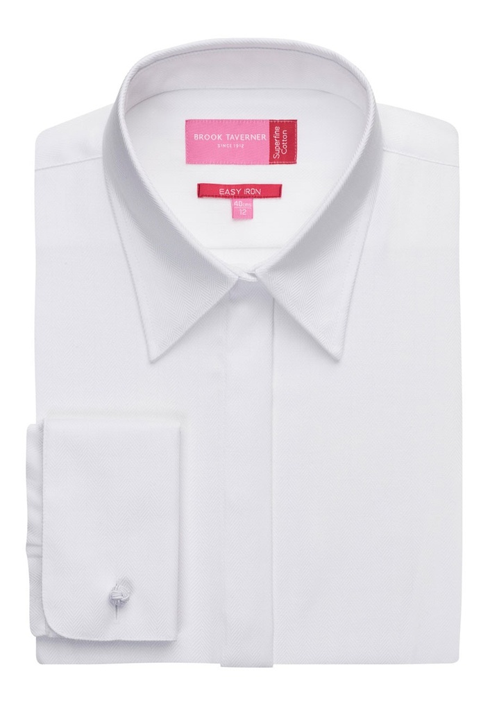 Villeta Ladies' L/S Blouse-White h/b