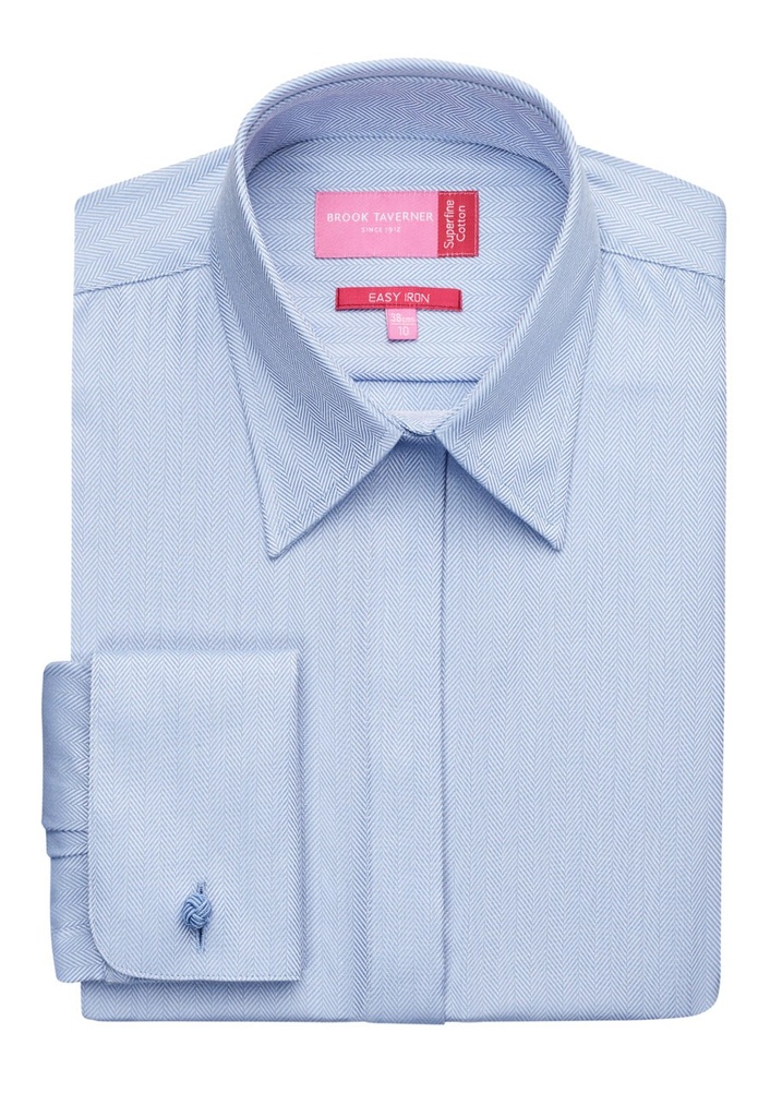 Villeta Ladies' L/S Blouse-Blue  h/b