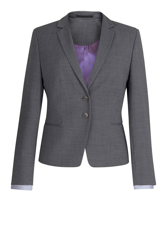 Calvi Slim Fit Jacket-Light Grey