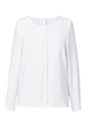Riola L/S Crepe Blouse-White