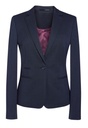 Ariel Slim Fit Jacket-Navy P/Dot