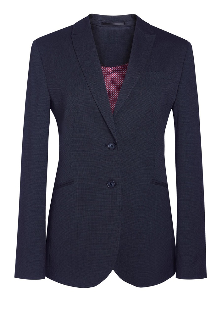 Cordelia Tailored Fit Jacket-Navy P/Dot