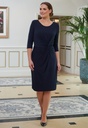 Neptune Stretch Dress-Navy