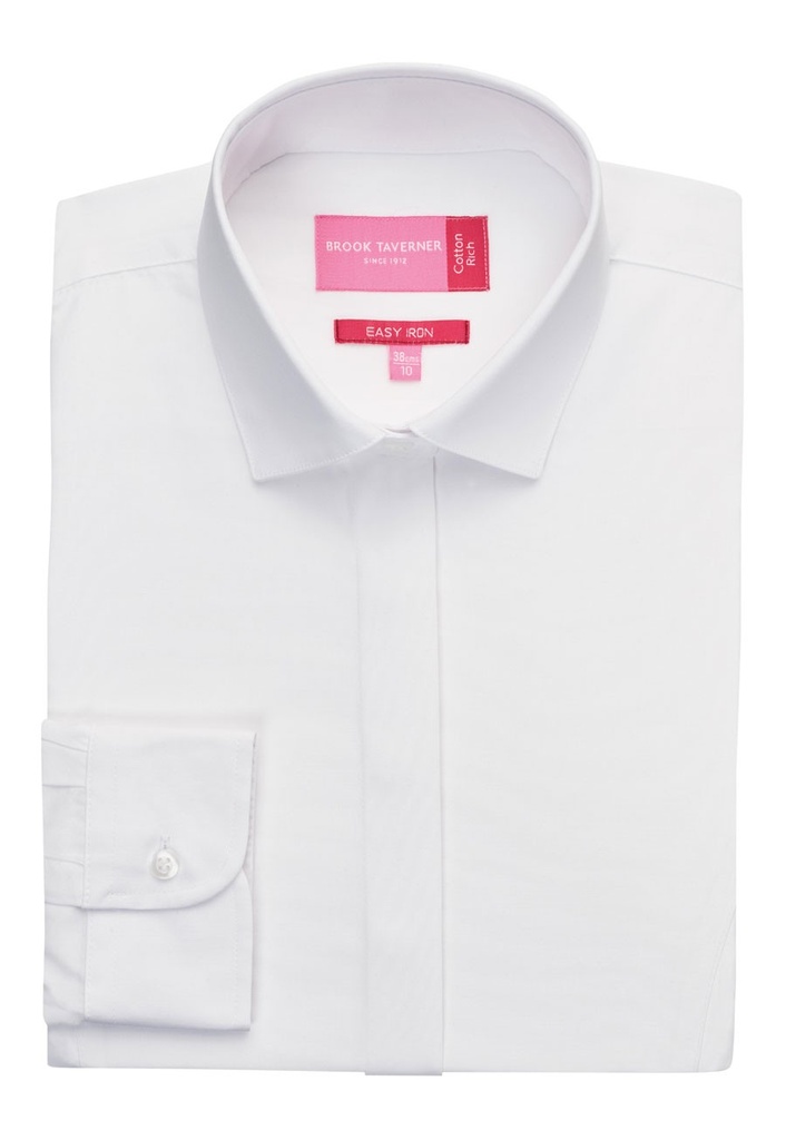 Parma Ladies' L/S Blouse-White