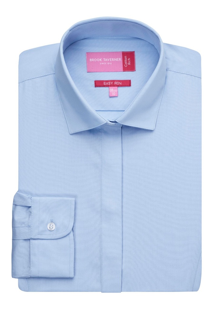 Parma Ladies' L/S Blouse-Blue