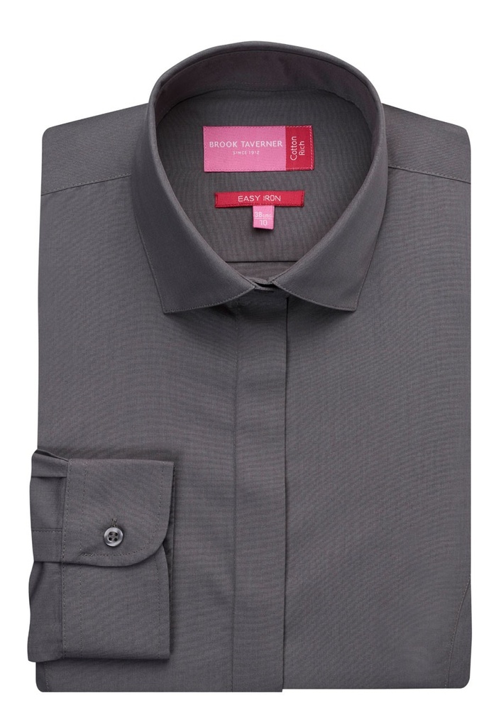 Parma Ladies' L/S Blouse-Grey