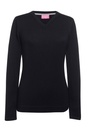 Atlanta V Neck Jumper-Black