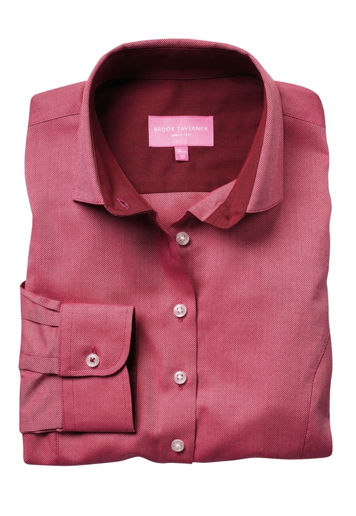 Aspen Ladies' L/S Blouse-Red