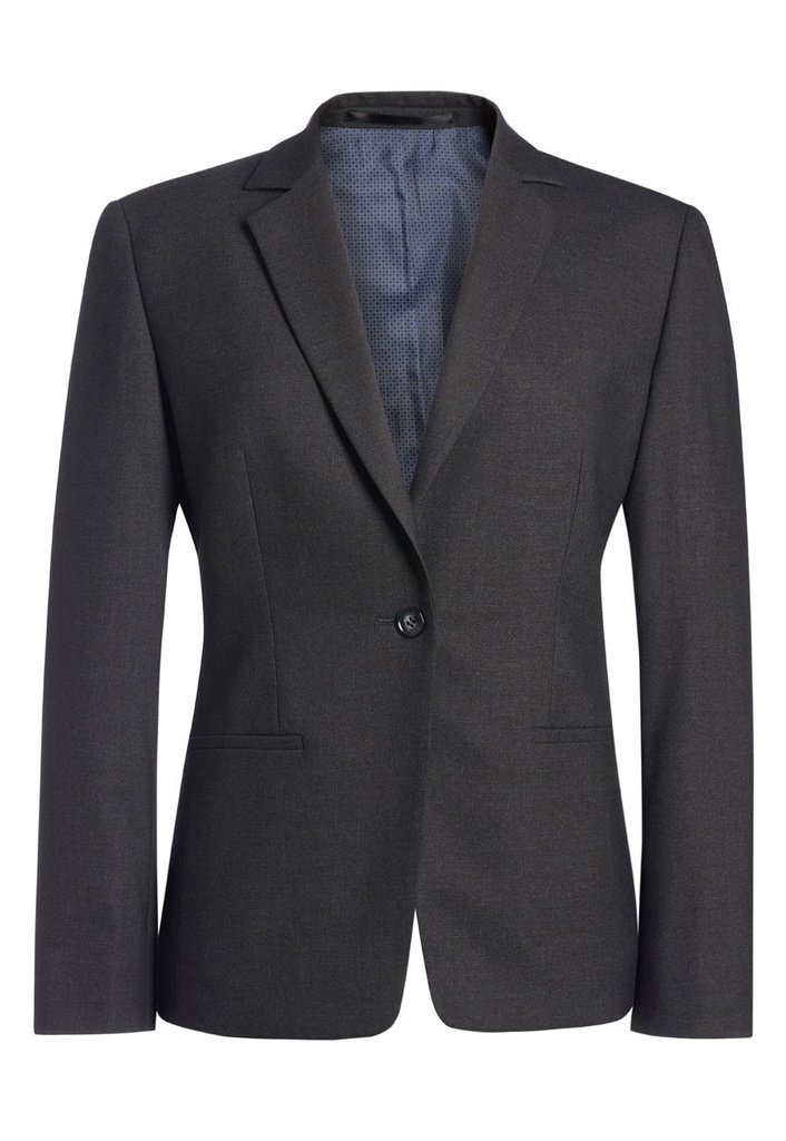 Cannes Tailored Fit Jacket-Charcoal
