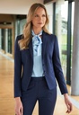 Calvi slim fit jacket-Navy Check