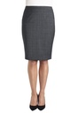 Numana straight skirt-Grey Check
