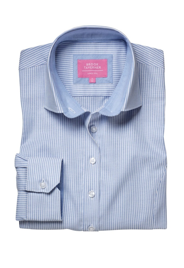 Mirabel Ladies' L/S Blouse-Sky Blue