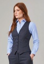 Olivia Check Waistcoat-Navy Check