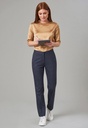 Stella Straight Leg Trouser-Navy Check