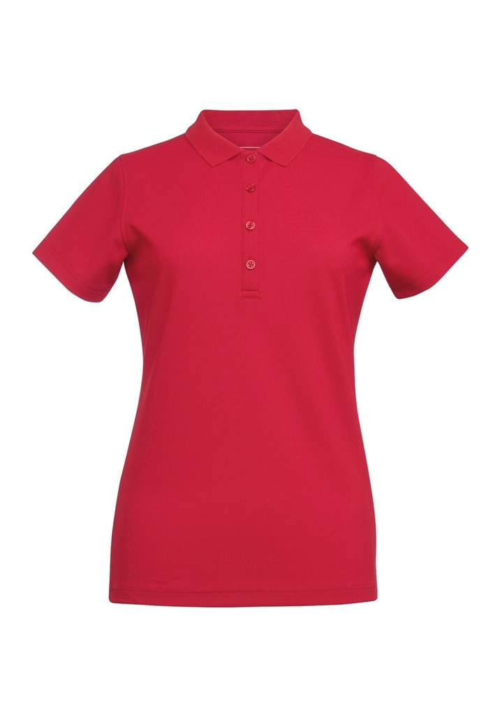 Laurel S/S Polo Shirt-Red