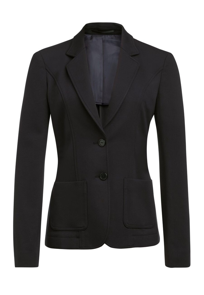 Libra Slim Fit Jersey Jacket-Black
