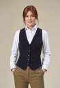 Greenville Tweed Waistcoat-Navy Check