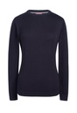 Helena Crew Neck Jumper-Navy