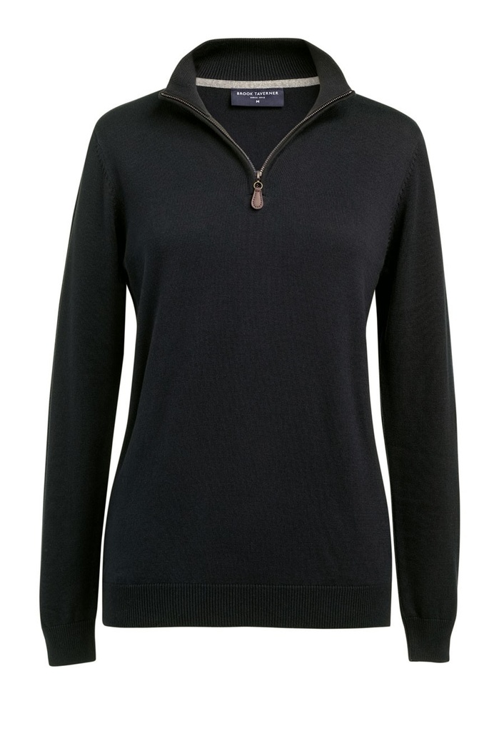 Taylor 1/4 Zip Jumper-Black