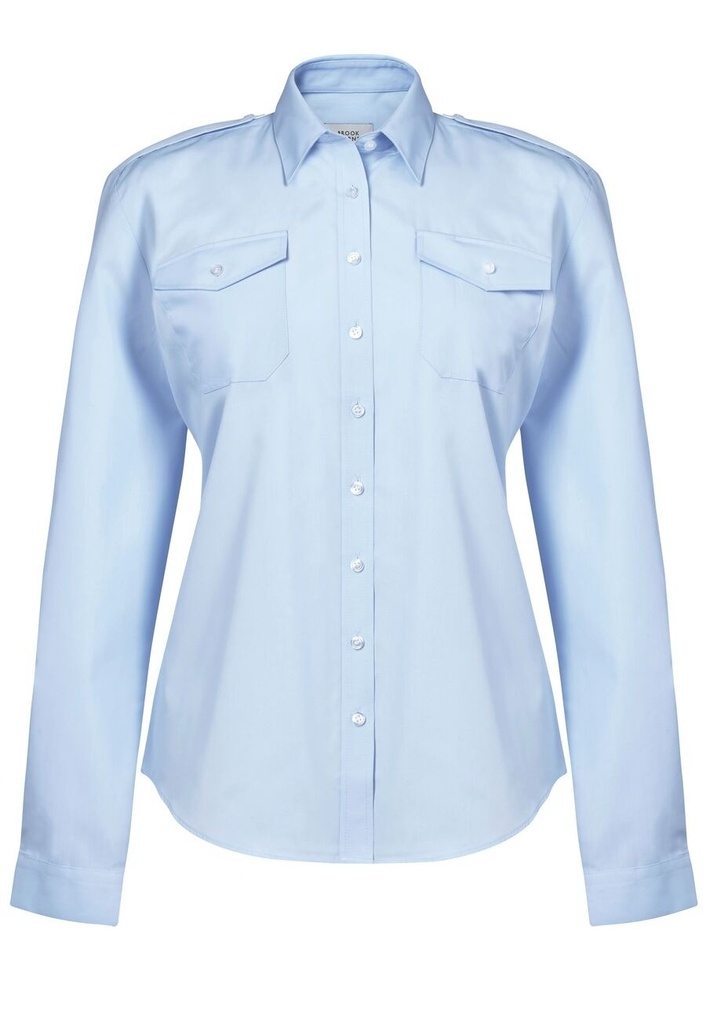 Athena L/S Pilot Shirt-Blue