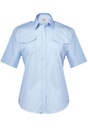 Hestia S/S Pilot Shirt-Blue
