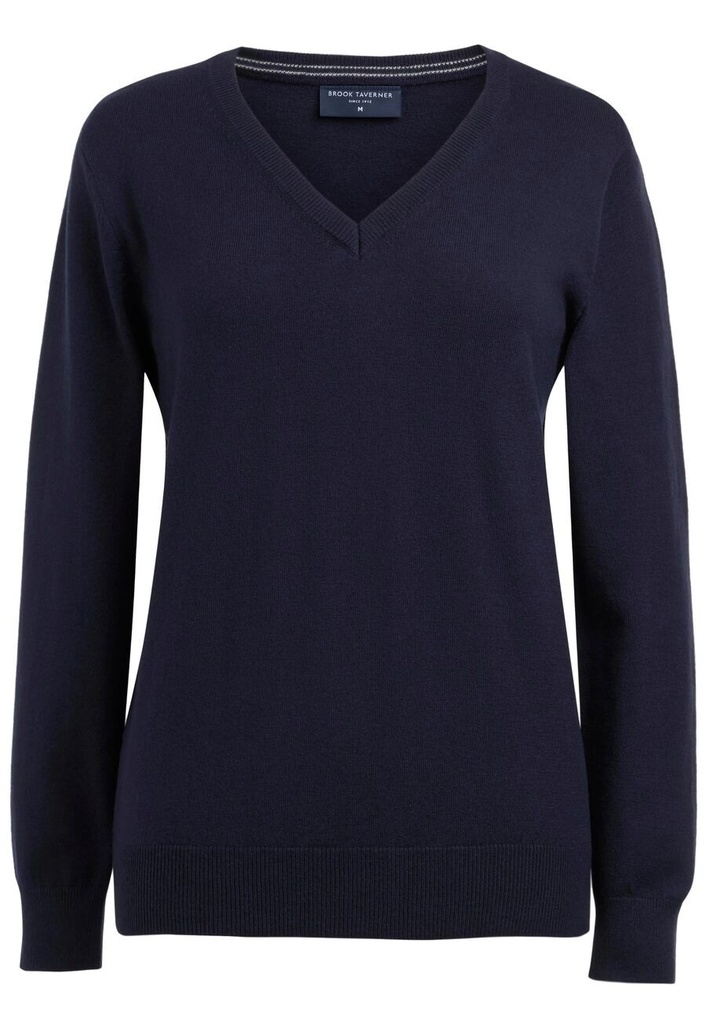 NEW Riga V Neck Jumper-Navy
