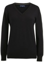 Riga V Neck Jumper-Black