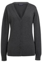 Sofia V Neck Cardigan-Charcoal