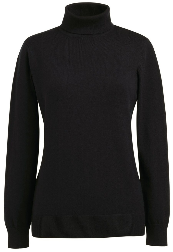 Athens Roll Neck Jumper-Black