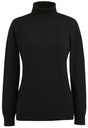 Athens Roll Neck Jumper-Black