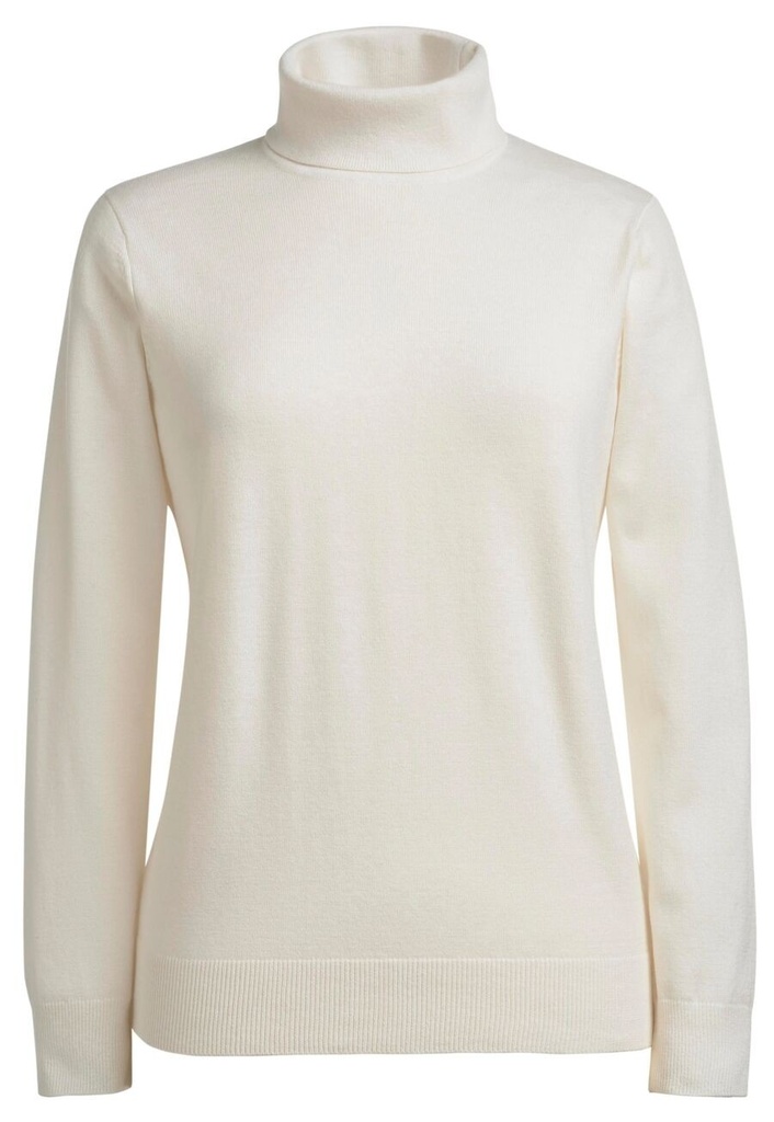 Athens Roll Neck Jumper-Cream