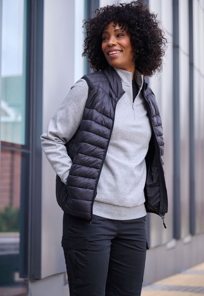 Stamford 1/4 Zip Sweatshirt-Light Grey