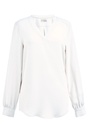 NEW Como L/S Crepe Blouse-White