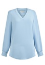 Como L/S Crepe Blouse-Sky Blue