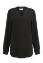 Como L/S Crepe Blouse-Black