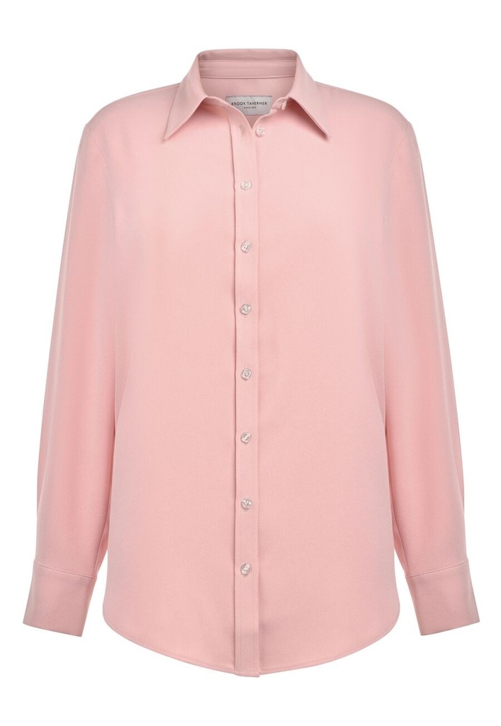 Bergamo L/S Crepe Blouse-Pink
