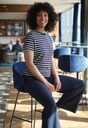 Katy Breton Top S/S-Navy/White