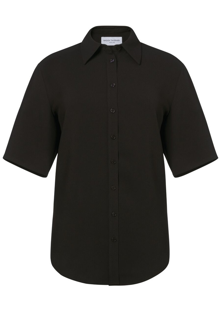 Garda S/S Crepe Blouse-Black