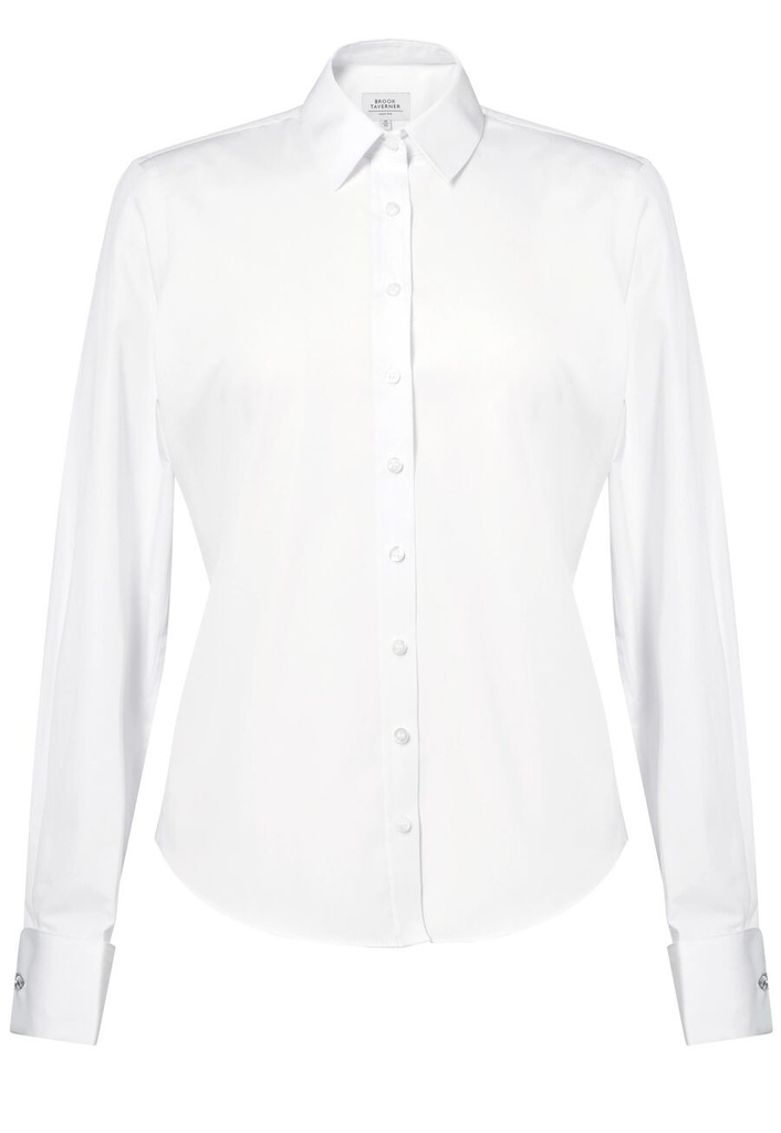 Oriano Ladies L/S Blouse-White