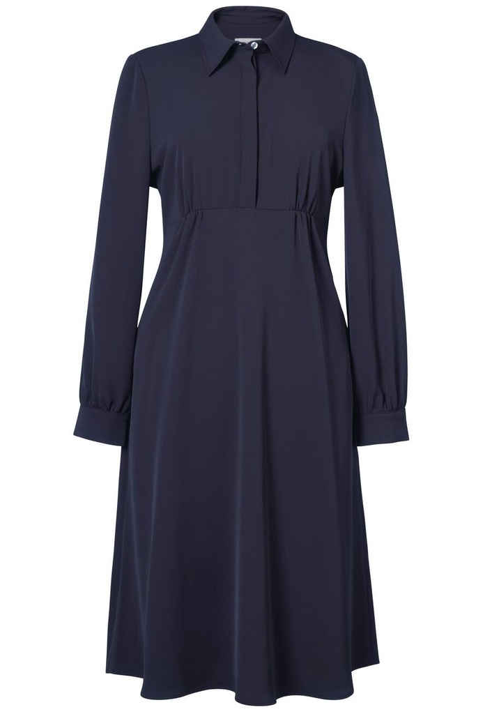 Virgo Shirt Dress L/S-Navy