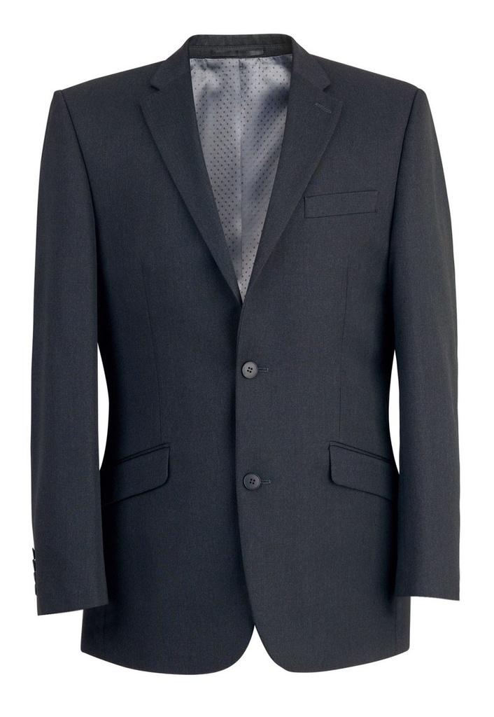 Zeus Tailored Fit Jacket-Charcoal