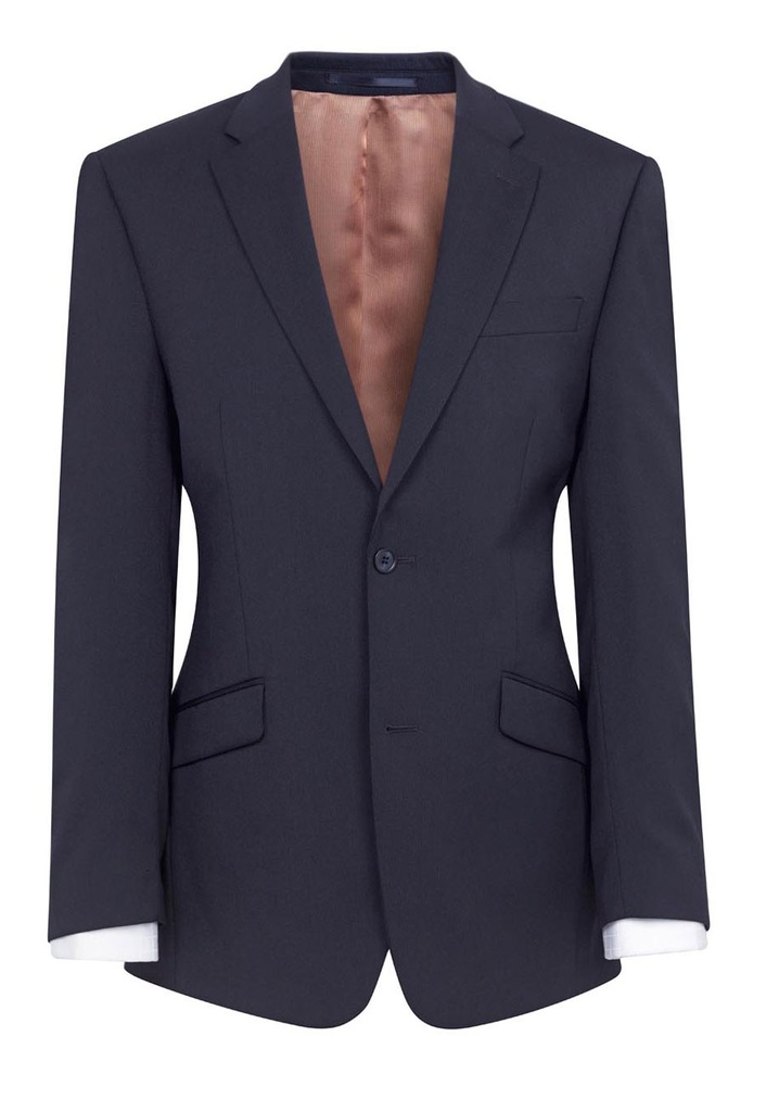 Aldwych Tailored Fit Jacket-Navy Plain