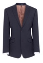 Aldwych Tailored Fit Jacket-Navy Plain
