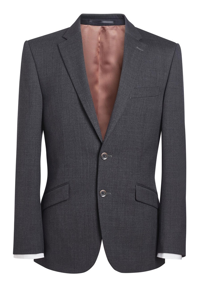 Aldwych Tailored Fit Jacket-Mid Grey