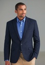Quebec Slim Fit Tweed Jacket-Navy H/B
