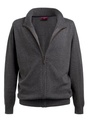 Columbus Zip Cardigan-Charcoal