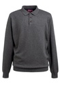 Casper L/S Knit Polo Shirt-Charcoal