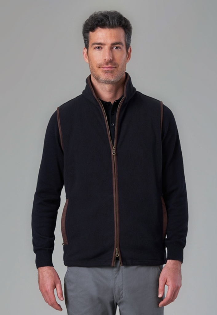 Cincinnati Fleece Gilet-Gunmetal